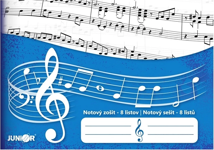 Natų sąsiuvinis Junior, 8 lapai