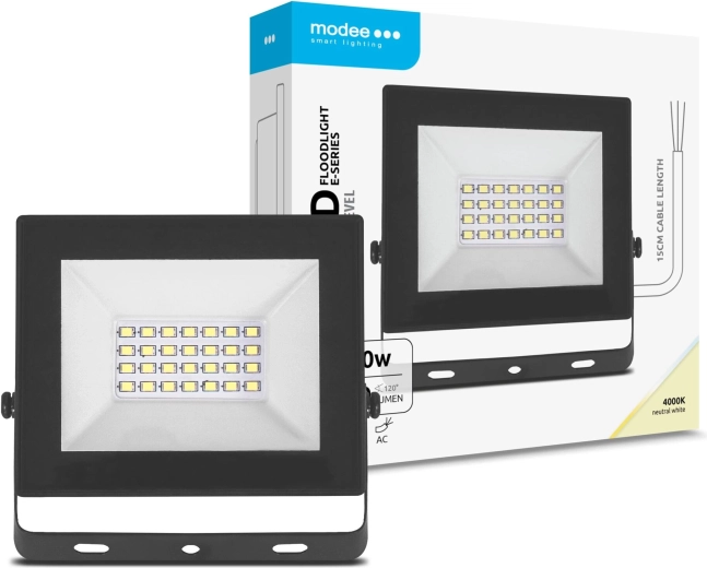 LED prožektorius Modee E‑series Slim 20 W, 1600 lm, 4000 K, 120°