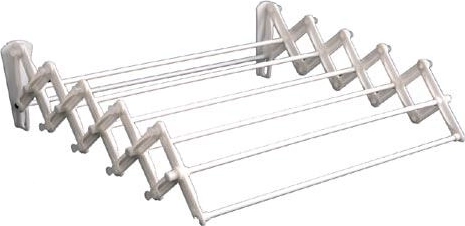 Harmonikinė drabužių džiovyklė Praktik 80 cm balta