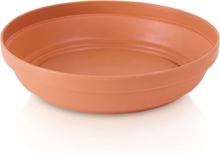 Plastikinė lėkštelė po vazonu terakotos spalvos 19 cm Glinka