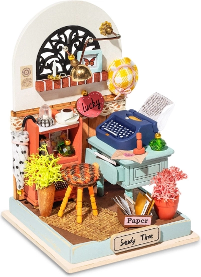 RoboTime Miniature House Study Room