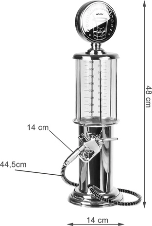 1-liter capacity for longer serving