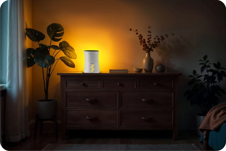 Quiet operation and stylish LED lighting