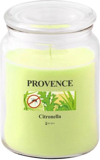 Scented glass candle with citronella fragrance PROVENCE 95 hours