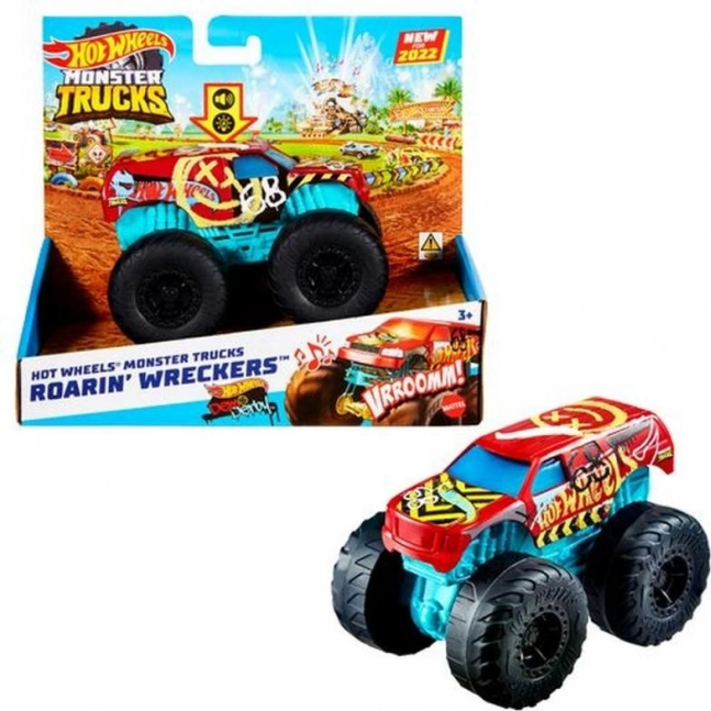 Hot Wheels Monster Trucks Race Ace su garso ir šviesos efektais 1:43 – Bone