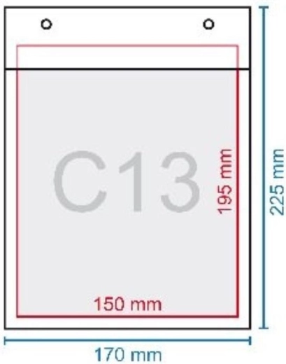 Burbulinis vokas C13 170 × 225 mm AROFOL