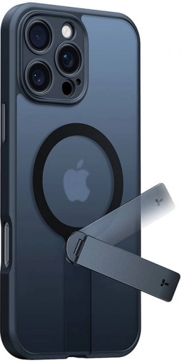Torras Pstand Spin dėklas, skirtas iPhone 16 Pro, juodas