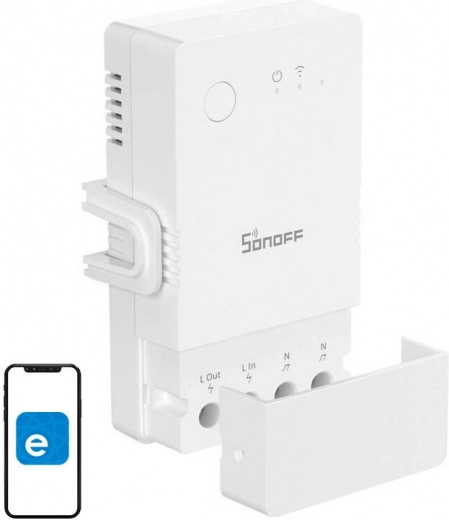 SONOFF Smart Wi‑Fi Switch with Energy Monitoring, 16 A
