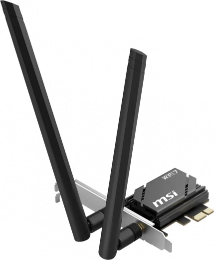 MSI Herald BE6500 WiFi 7 PCIe Network Card