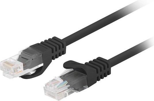 Cat 6 UTP patch cable 3 m Fluke passed black (pack of 10 pcs)