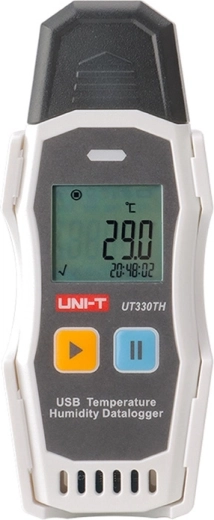 Uni-T skaitmeninis termohigrometras su duomenų registravimu ir USB