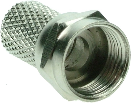 Solight screw-on F connector for antennas, 6.5 mm (10 pcs)