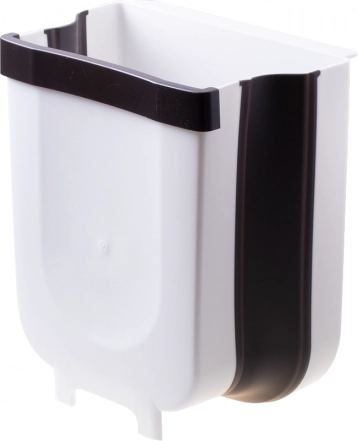 Foldable trash can - white