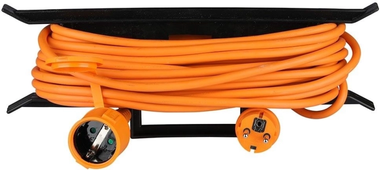 V-TAC outdoor extension cable on reel 15 m, 16 A, IP44 with cover