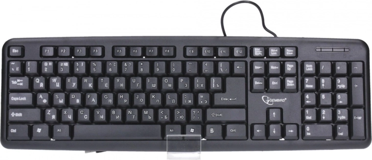Standard USB Keyboard with Cyrillic, Black