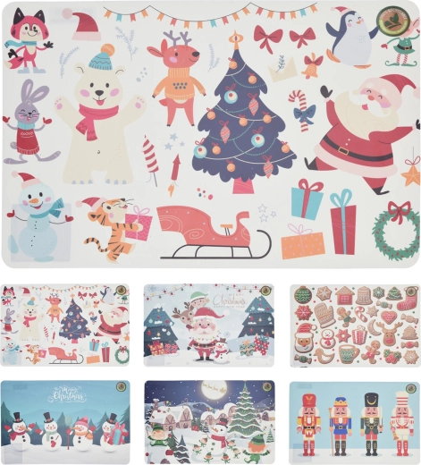 Christmas plastic placemat 43.5 × 28.5 cm – mix of designs