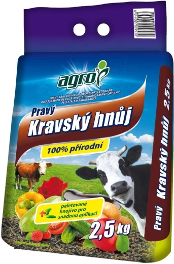 Tikras granuliuotas karvių mėšlas 2,5 kg Agro