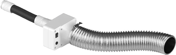 Compact unit connected to flexible ducting