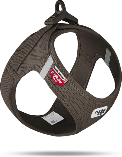 Curli Air-Mesh petnešos su sagtimi, rudos spalvos, dydis 3XS (1,5–3 kg)