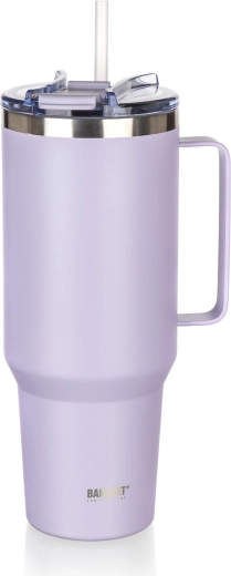 Termopuodelis su rankena 1200 ml, alyvinis TWAIN