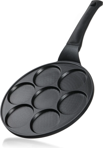 ALIVIA Pancake Pan 26 cm with Non-Stick Surface for 7 Pancakes