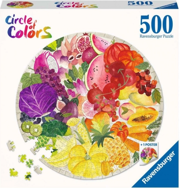 Ravensburger dėlionė „Vaisių ir daržovių simfonija“ 500 dalių