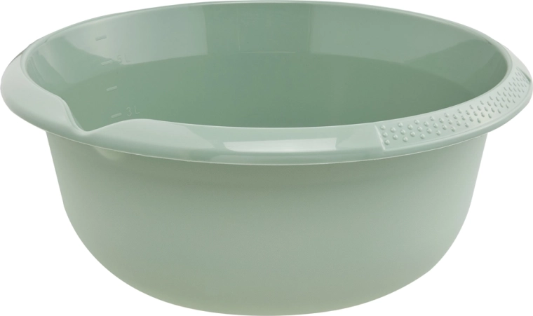 Round bowl with spout 6 l, dark green