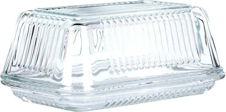 Elegantus gofruotas įvaizdis ant stalo ir šaldytuve