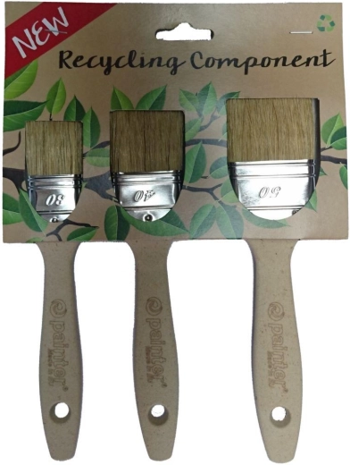 ECO RECYCLING Flat Paint Brush Set 30/40/50 mm
