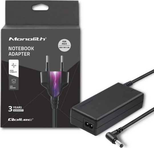 AC adapter for ASUS laptops 90 W, 19 V, 4.74 A, connector 5.5 × 2.5 mm