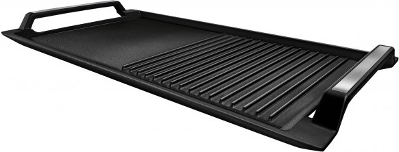 Cast-iron griddle plate with non-stick surface
