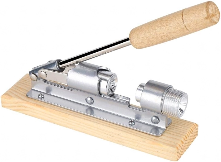 Steel Nut Cracker on Wooden Base – Lever Nutcracker