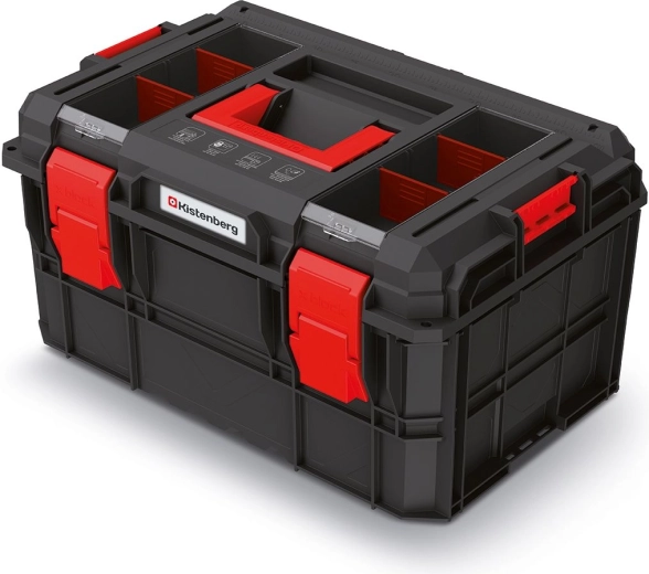 Modular tool case X‑BLOCK LOG 546 × 380 × 307 mm, black