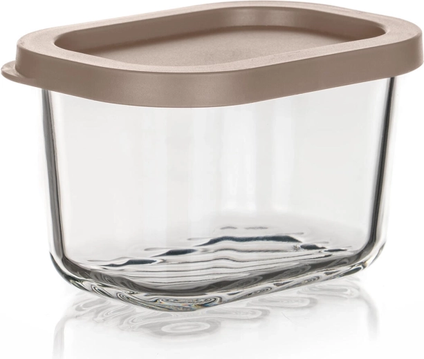 WAVE Glass Food Container 0.29 l with Latte Lid