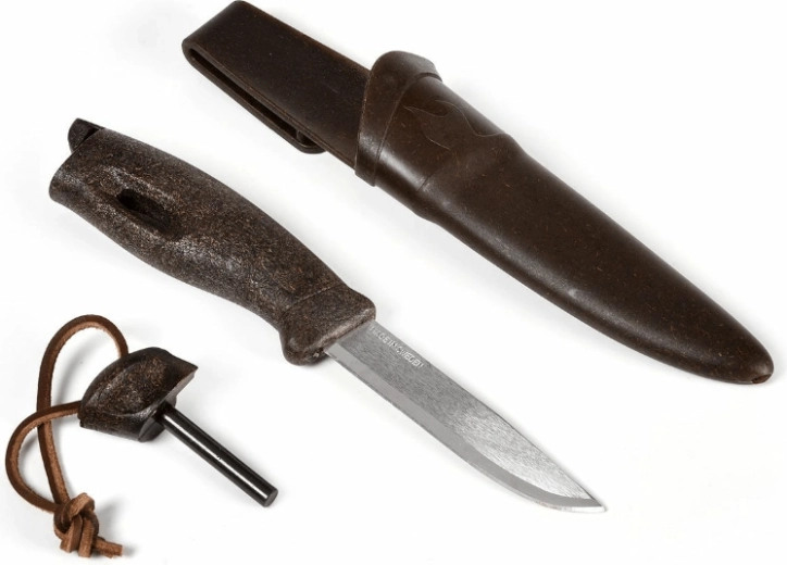 Light My Fire Swedish FireKnife Cocoshell lauko peilis su skeltuvu ir dėklu, rudas