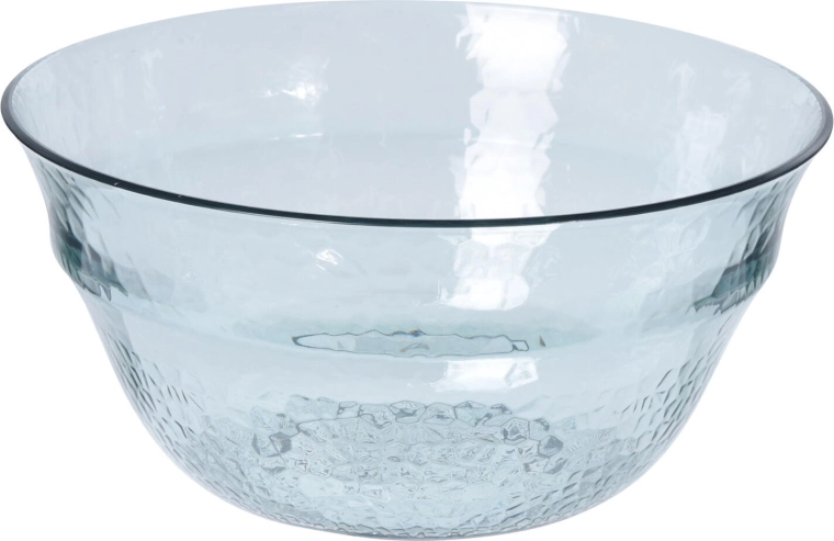 Plastic bowl 25 cm, 3.6 l with recycled glass look