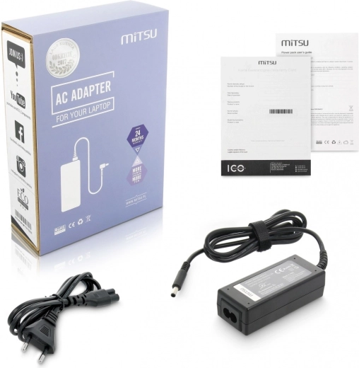 Mitsu Power Adapter for Dell 45 W 19.5 V 2.31 A 4.5 × 3.0 mm with pin