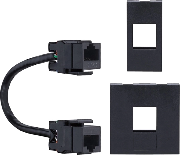 Two front panels for flexible installation