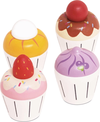 Le Toy Van mediniai keksiukai – 4 vnt. rinkinys