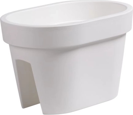 Balkono turėklų vazonas Lofly Railing 39,6 cm baltas