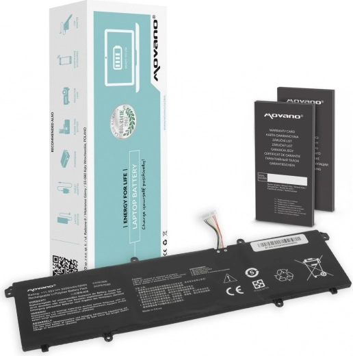 Movano C31N1905 battery for ASUS VivoBook S14/S15 (3400 mAh, 39 Wh)