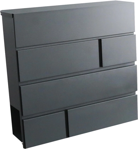Pašto dėžutė BRICKS antracito spalvos 370 × 370 × 105 mm