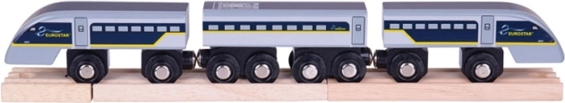 Greitasis traukinys Eurostar E320 su bėgiais
