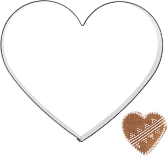 Metal Heart Cookie Cutter 9.5 cm