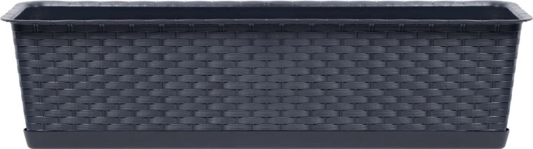 Ratolla Case Planter Box with Saucer 39 cm Anthracite