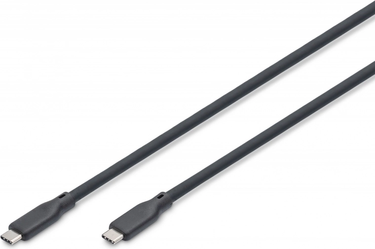 Silicone USB-C - USB-C Cable, USB 4 Gen3 40G 8K 240W, 0.5m Black