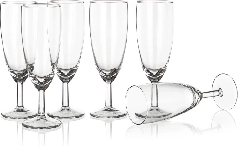 Taurės putojančiam vynui Flute 150 ml – 6 vnt. rinkinys