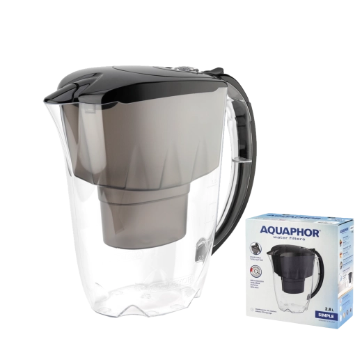 Aquaphor Simple filtration jug 2.8 l – black