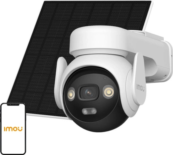 Imou AOV PT KIT 4G lauko pasukama IP kamera su saulės panele 5 MP (be atminties kortelės)
