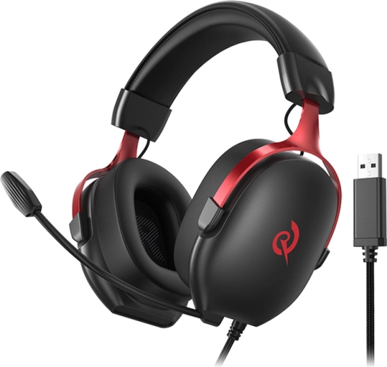 QCY Heroad VN200 Gaming Headset black–red